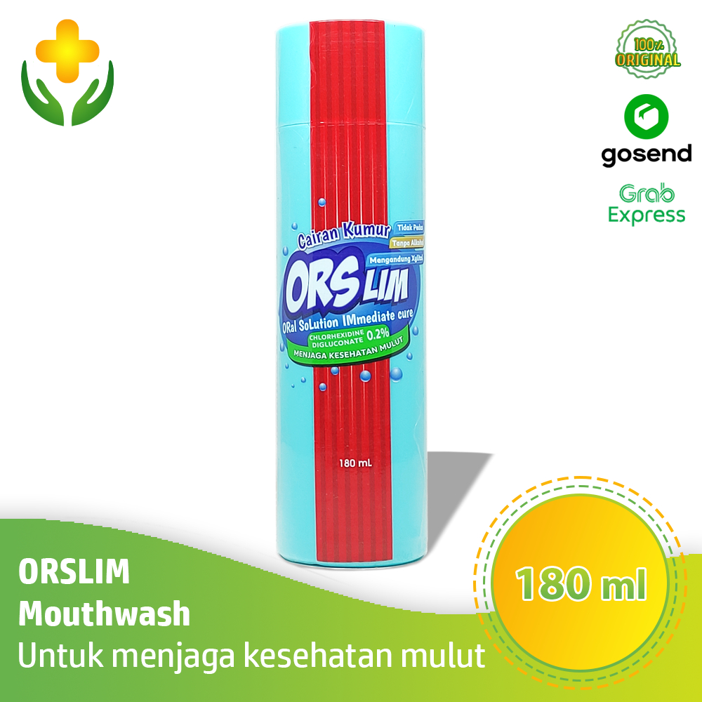 Jual Orslim Mouthwash 180 ml - Obat Kumur Mencegah Bau Mulut | Orslim ...