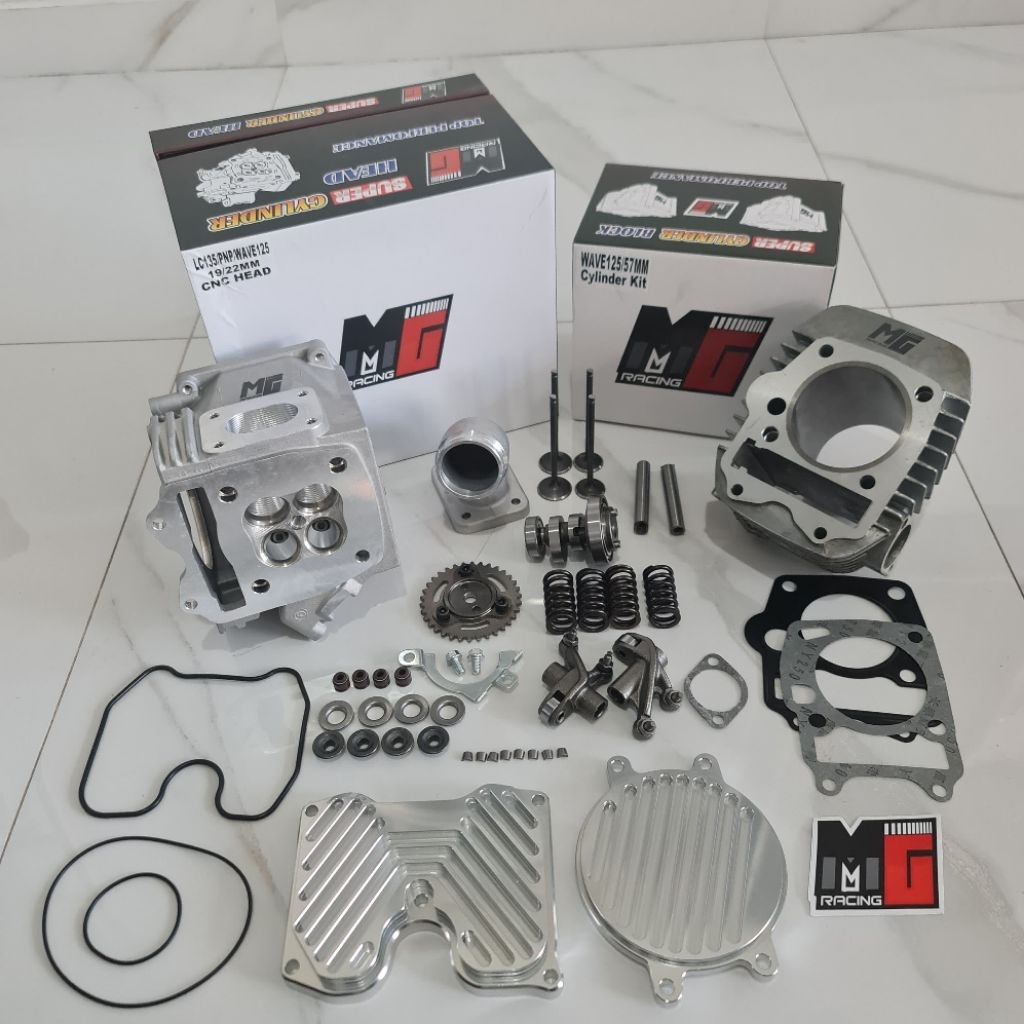 Jual PAKET BOREUP SUPRA HEAD 4 KLEP KPH MX SET COVER TIMING CNC 19/22 ...