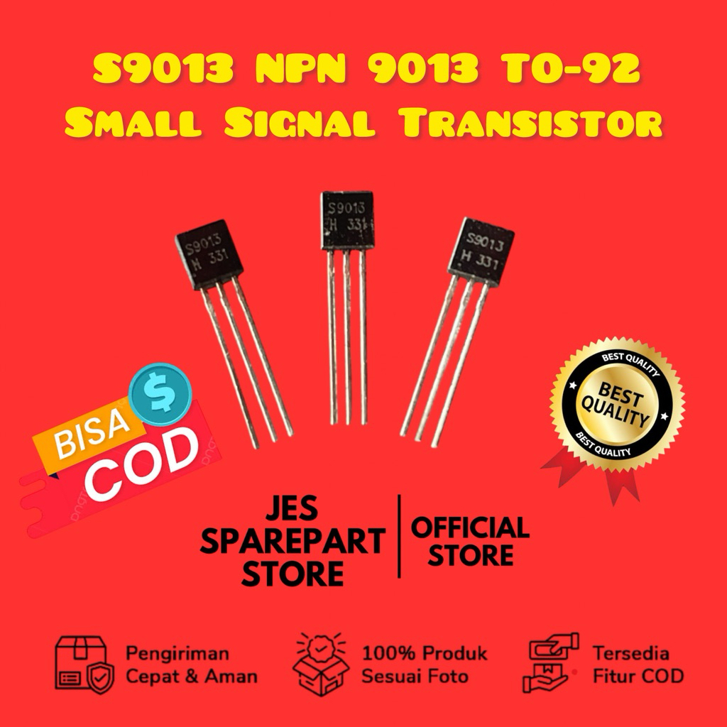 Jual S9013 NPN 9013 TO-92 Small Signal Transistor | Shopee Indonesia