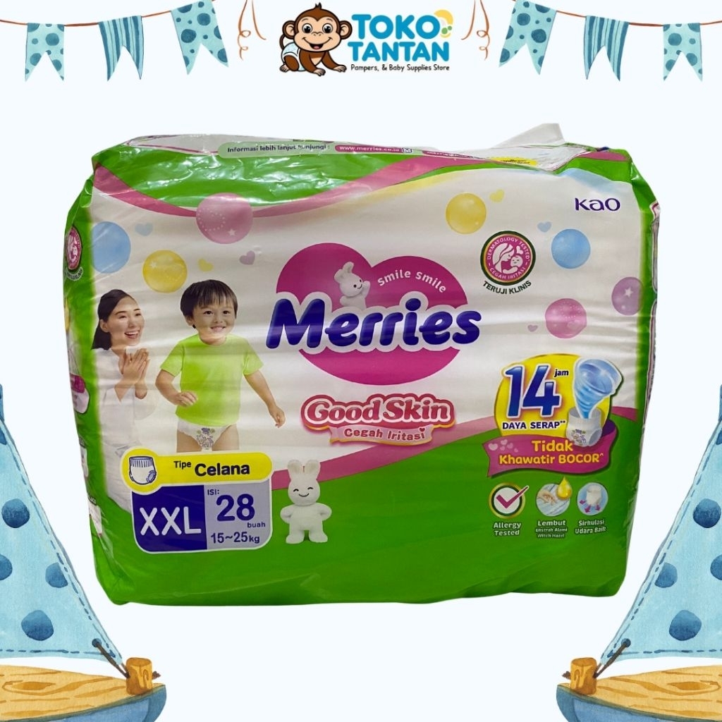 Jual Merries Good Skin / Popok Bayi Murah / NB - S40, M48 , L42 , XL38