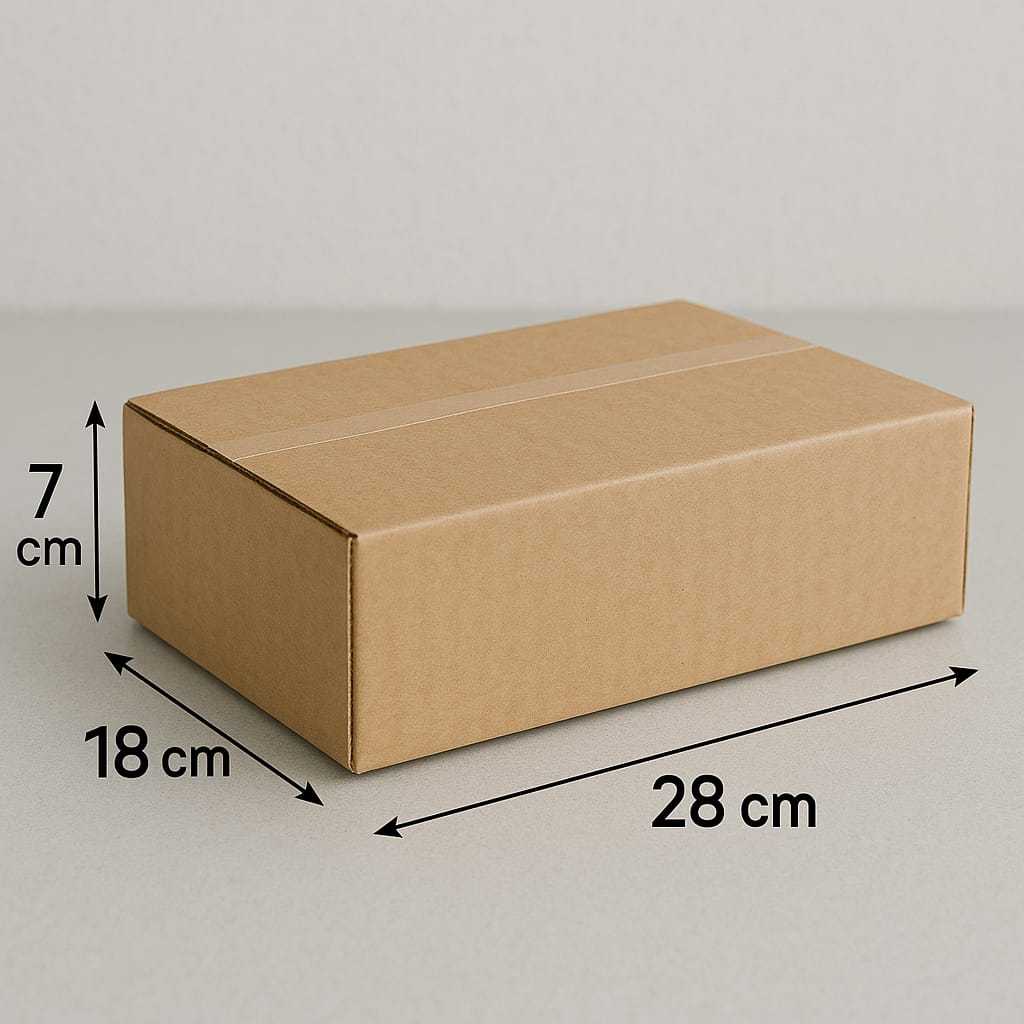 Jual Kardus Packing Ukuran 28x18x7 cm Polos luar dalam | Shopee Indonesia