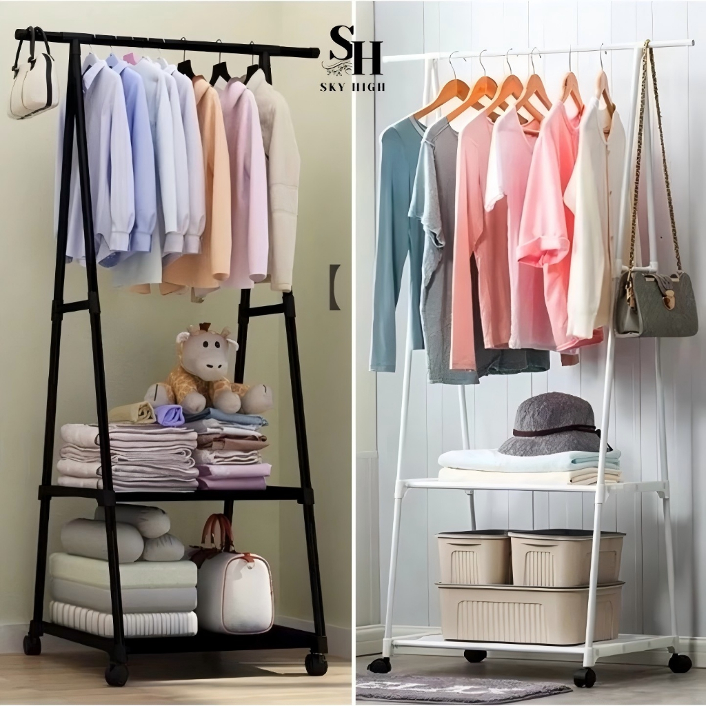 Jual Rak Gantungan Baju Rak Sepatu Stand Hanger Jemuran Rak penyimpanan ...