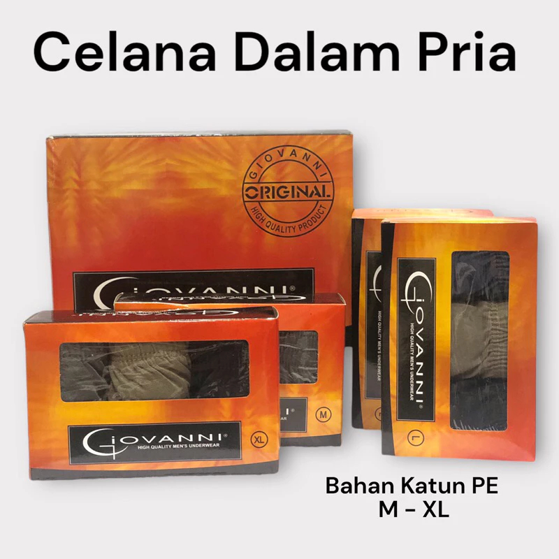 Jual sempak giovanni per box (3pcs) | Shopee Indonesia