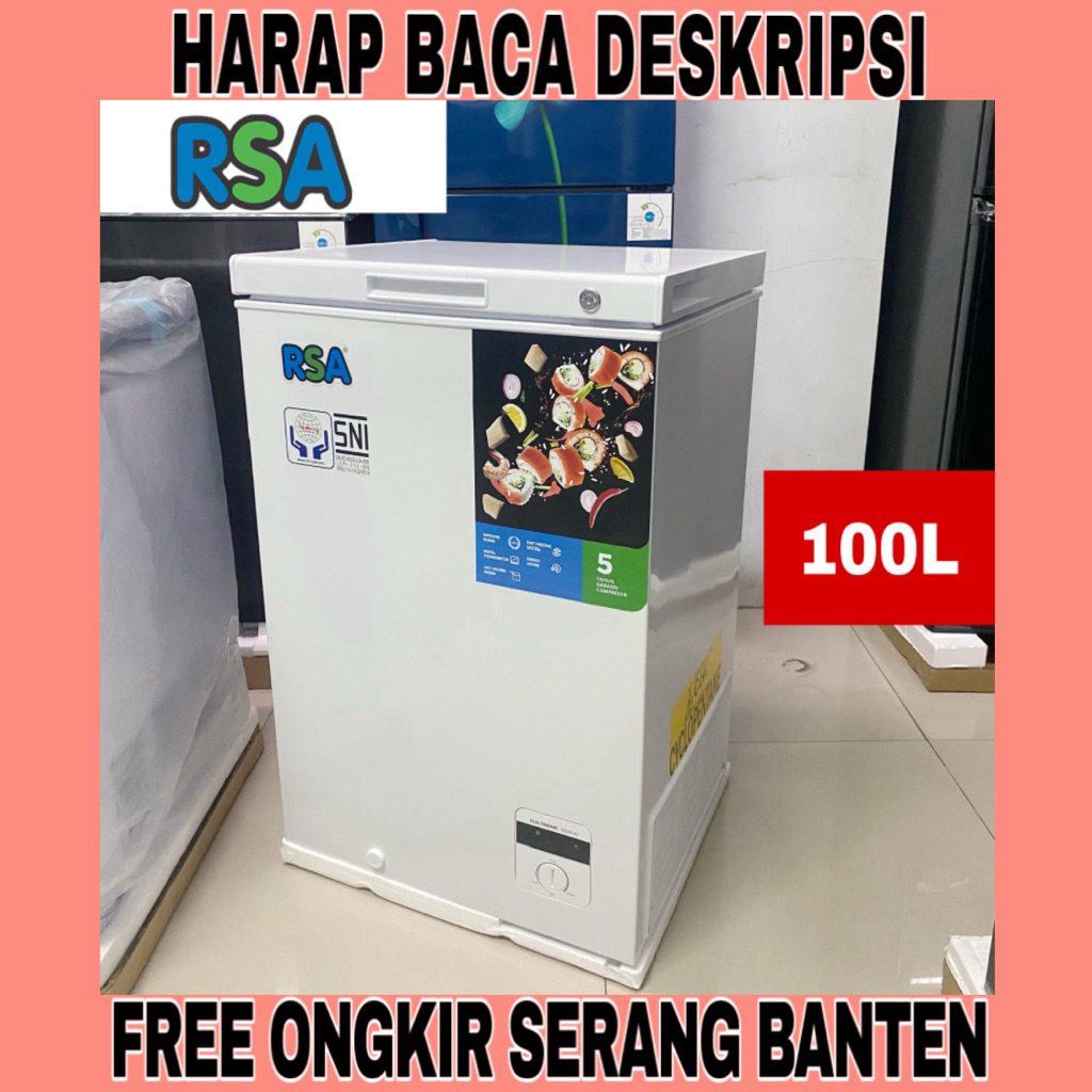 Jual RSA Chest Freezer 100 Liter / Freezer Box RSA CF-110 (FREE ONGKIR ...
