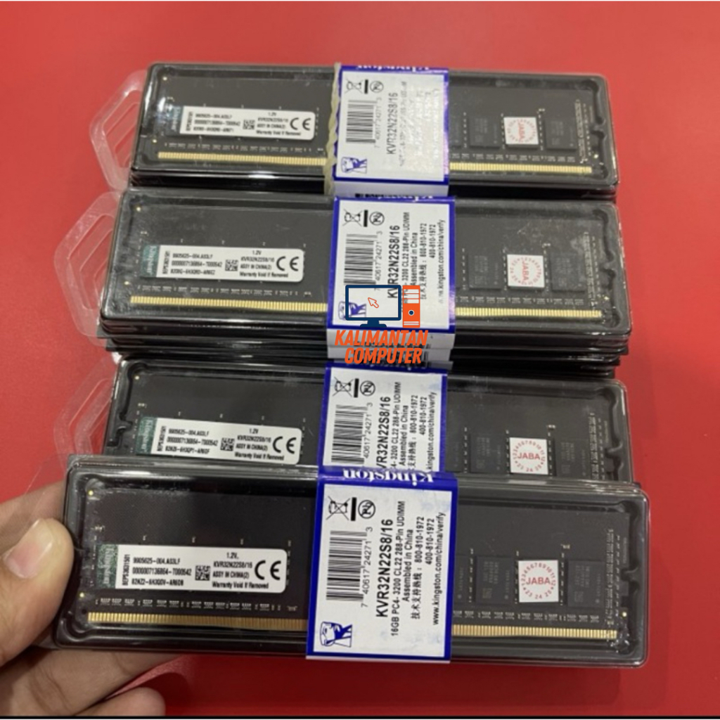 Jual RAM PC DDR4 16GB PC4-25600/3200MHz CL22 1.2V KINGSTON Single ...