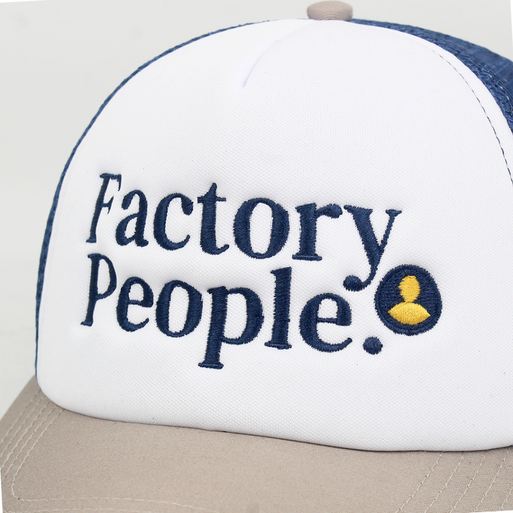 Jual TOPI TRUCKER FLOODIO FACTORY PEOPLE | Shopee Indonesia