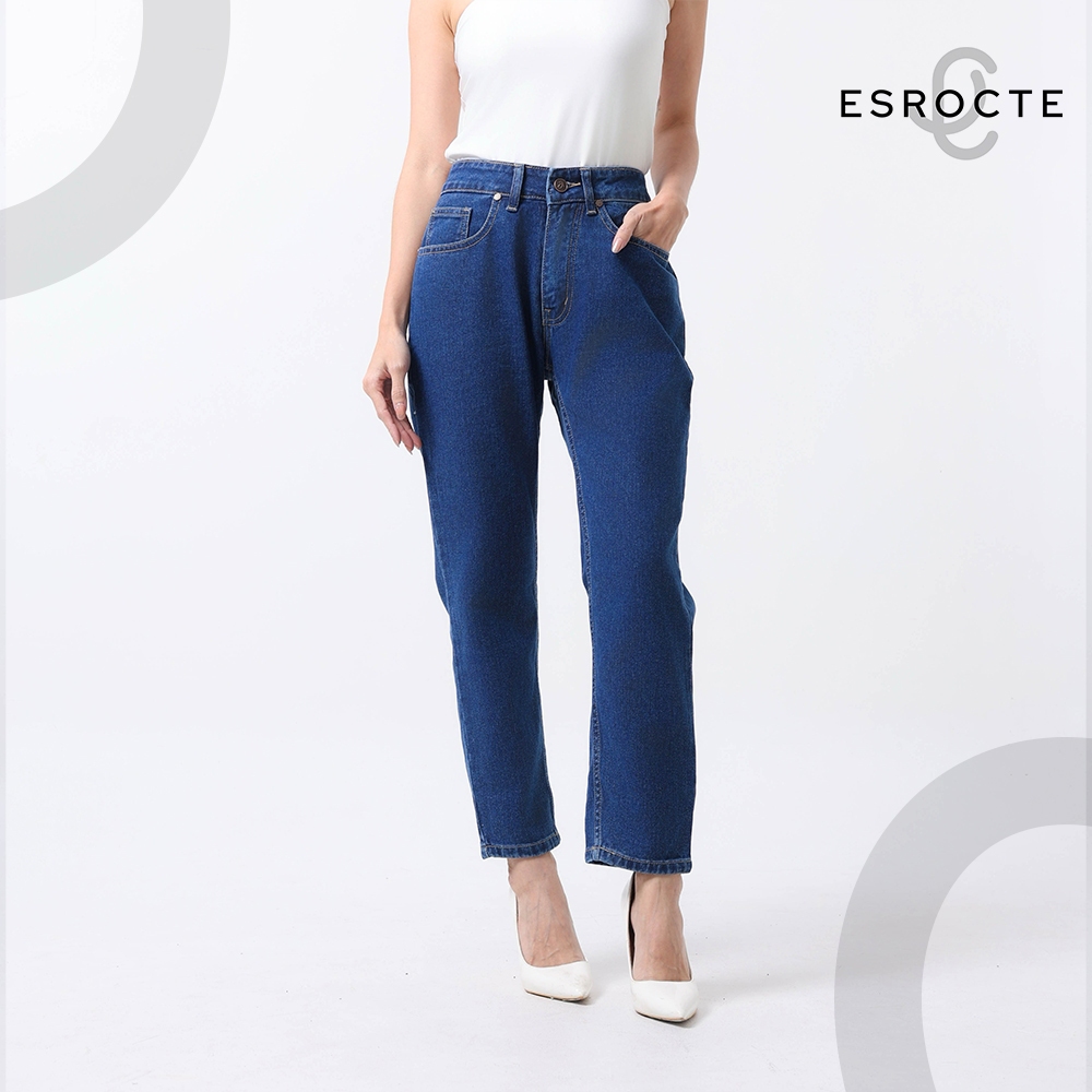 ESROCTE Aurea Pants Celana Mom Jeans High-Waist Wanita –001– 26–38 (NEW  SIZE)
