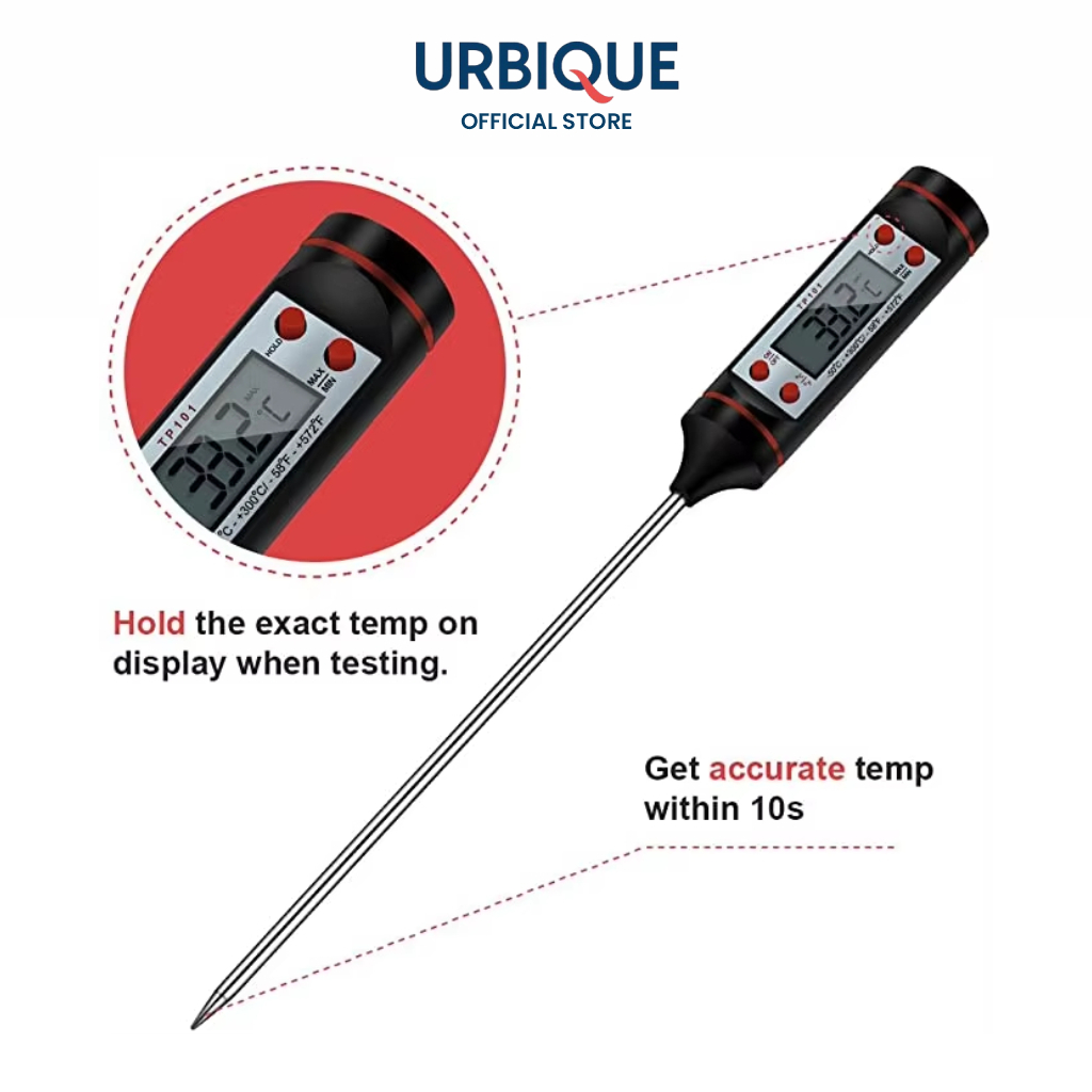 Jual Termometer Digital Multifungsi - Ukur Suhu Minyak Goreng/Daging ...