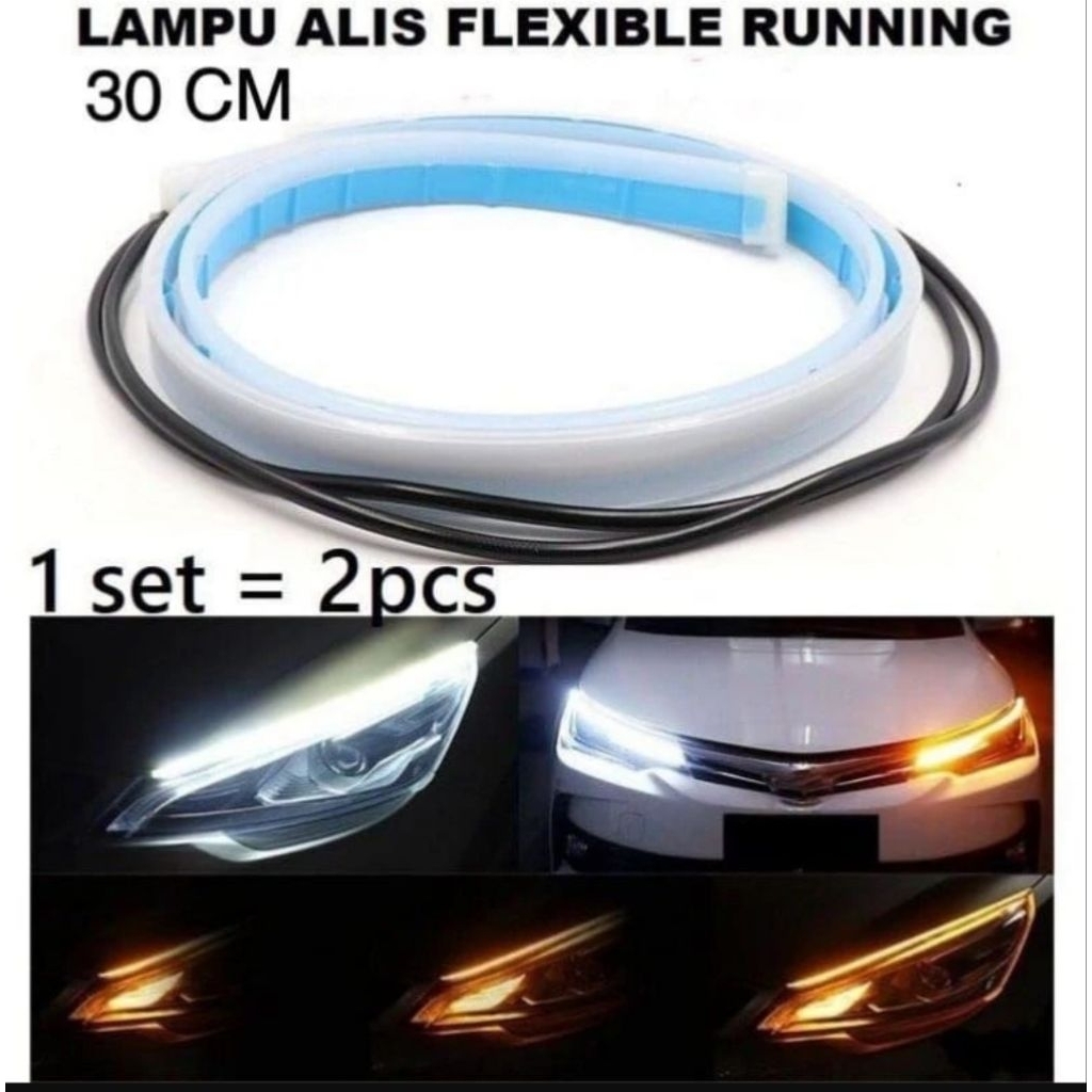 Jual lampu alis running,LED ALIS WELCOME DRL RUNNING 2 MODE DNGAN ...
