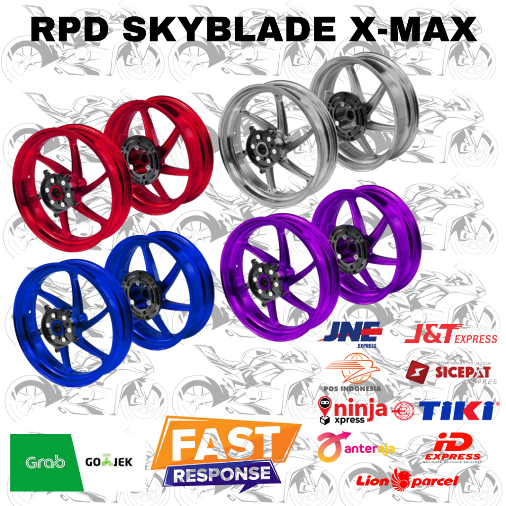Jual Velg RPD Skyblade palang 6 Model OZ MFZ Yamaha Xmax | Shopee Indonesia