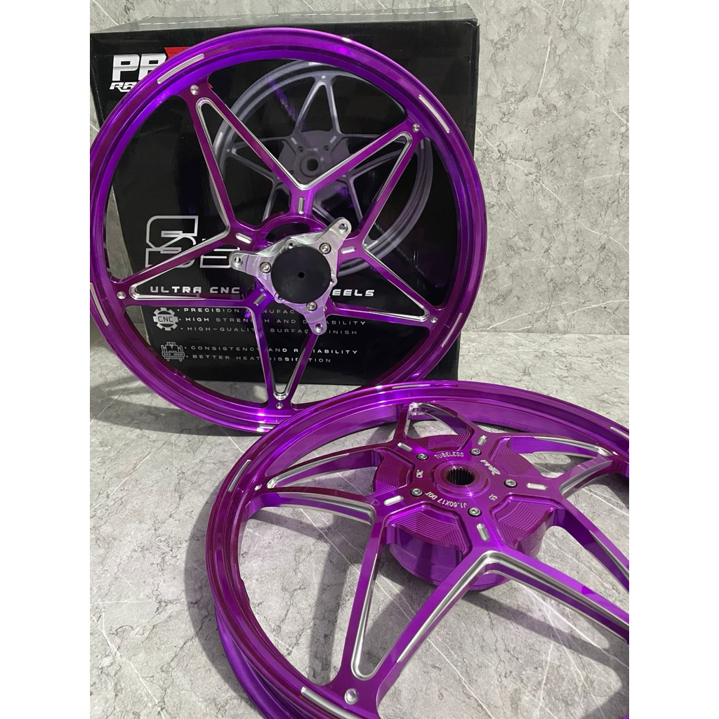 Jual PPR RACING S5 CNC ULTIMATE RIM AEROX V1/V2/VELG CNC PPR RACING ...