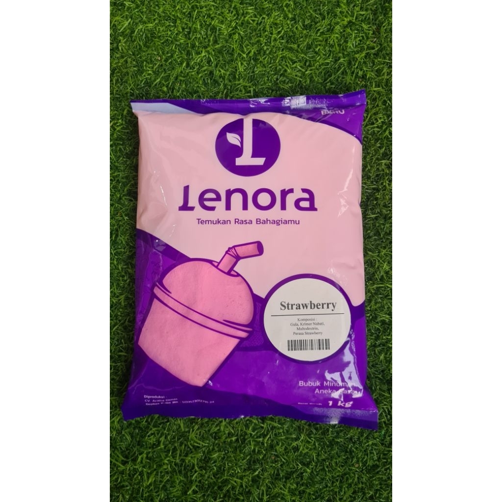 Jual Lenora Powder Strawberry Bubuk Minuman1kg | Shopee Indonesia