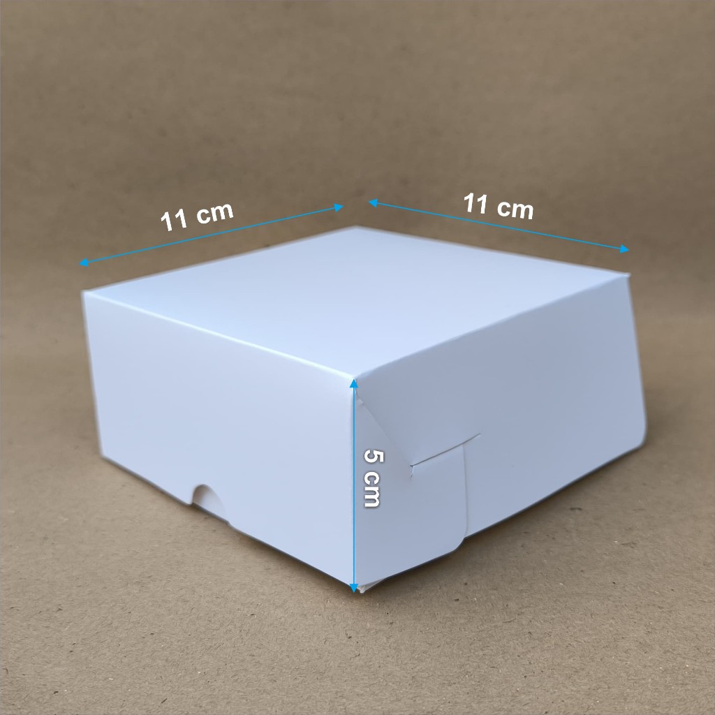 Jual Box Roti Ivory/Putih Polos 11 x 11 x 5 Kemasan / Dus Donat Premium ...