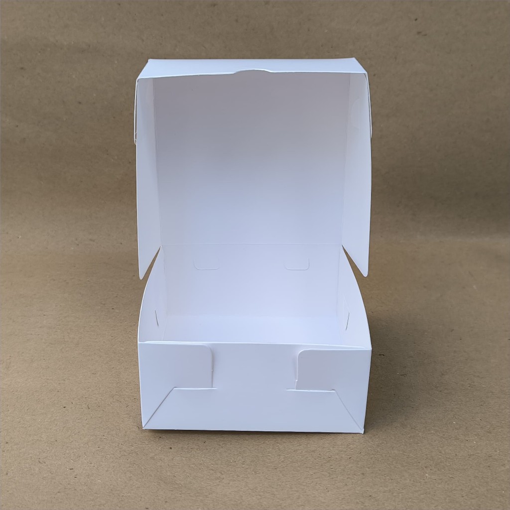 Jual Box Roti Ivory/Putih Polos 11 x 11 x 5 Kemasan / Dus Donat Premium ...
