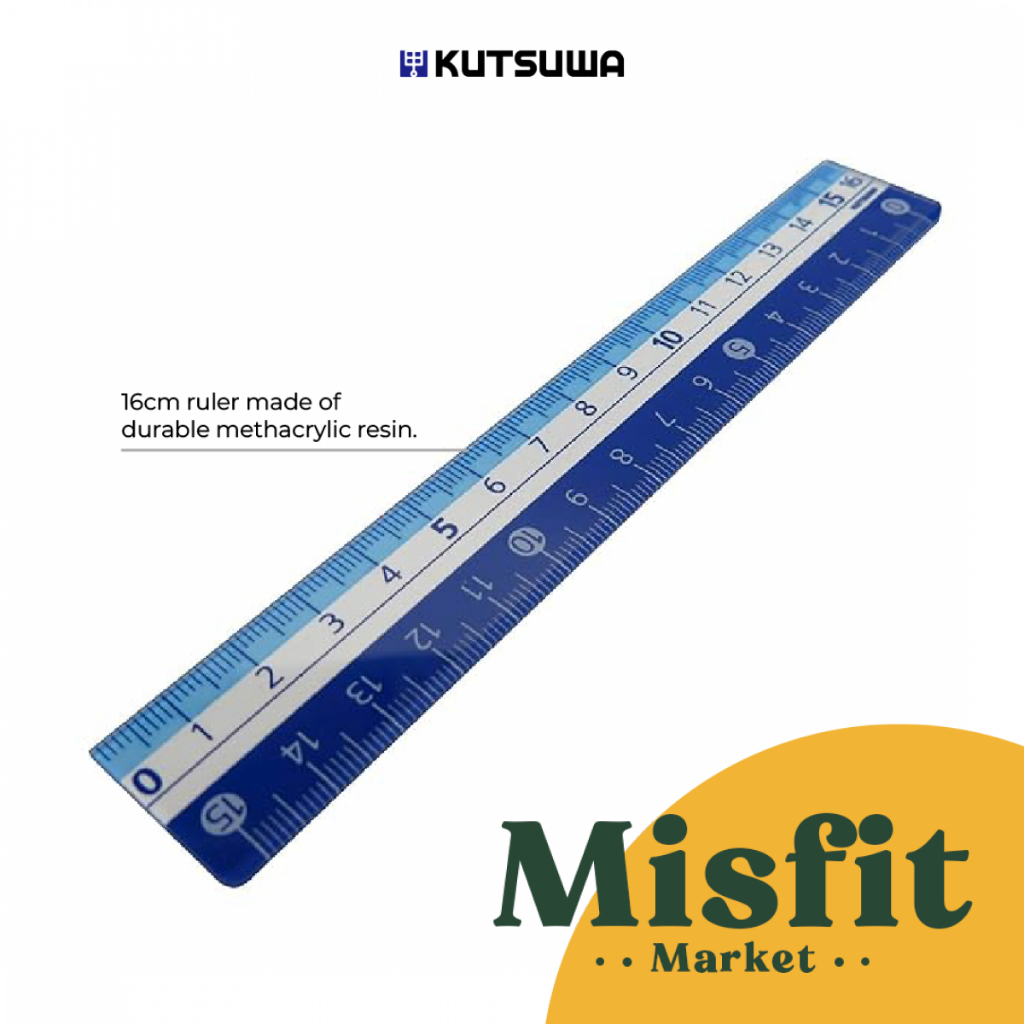 Jual Kutsuwa Color Ruler 16 cm Penggaris Acrylic Akrilik | Shopee Indonesia