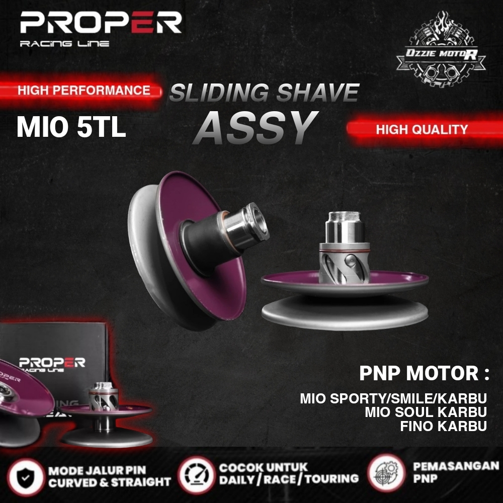 Jual PROPER RACING LINE PULLEY SECONDARY SLIDING SHEAVE PULLY PULI ...