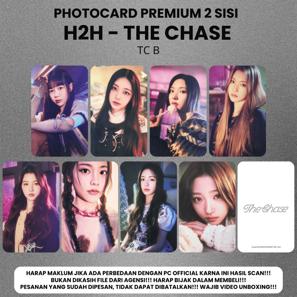 hearts2hearts h2h kpopmerch SHOPEE トレカ Jual (ISI 8 PCS) Photocard HEARTS2HEARTS H2H THE CHASE - Potocard