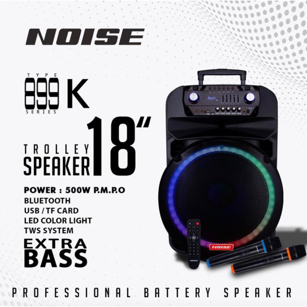 Jual Speaker Portable Wireless Noise 899 K 18 inch Original 18