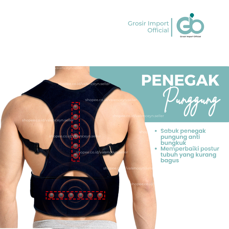 Jual Sabuk Punggung Alat Terapi Brace Shoulder Back Support Magnetic ...
