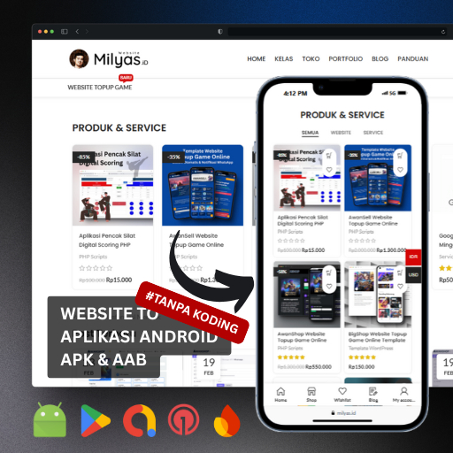 Jasa Ubah Website Menjadi APK & AAB WebView