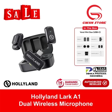 Hollyland Lark A1 Wireless Microphone Smartphone Android IPhone IPad Action Camera Laptop