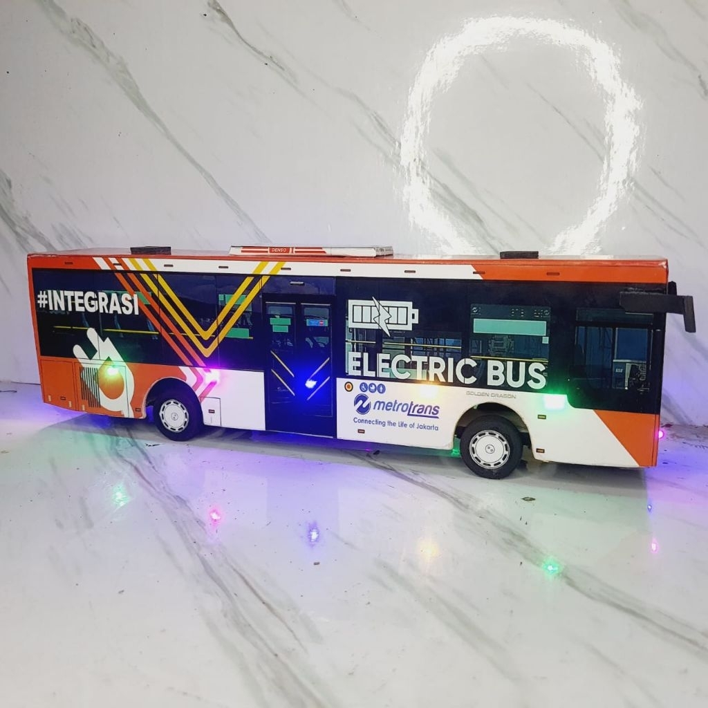 Jual Miniatur Bus Metro Trans Electric | Shopee Indonesia