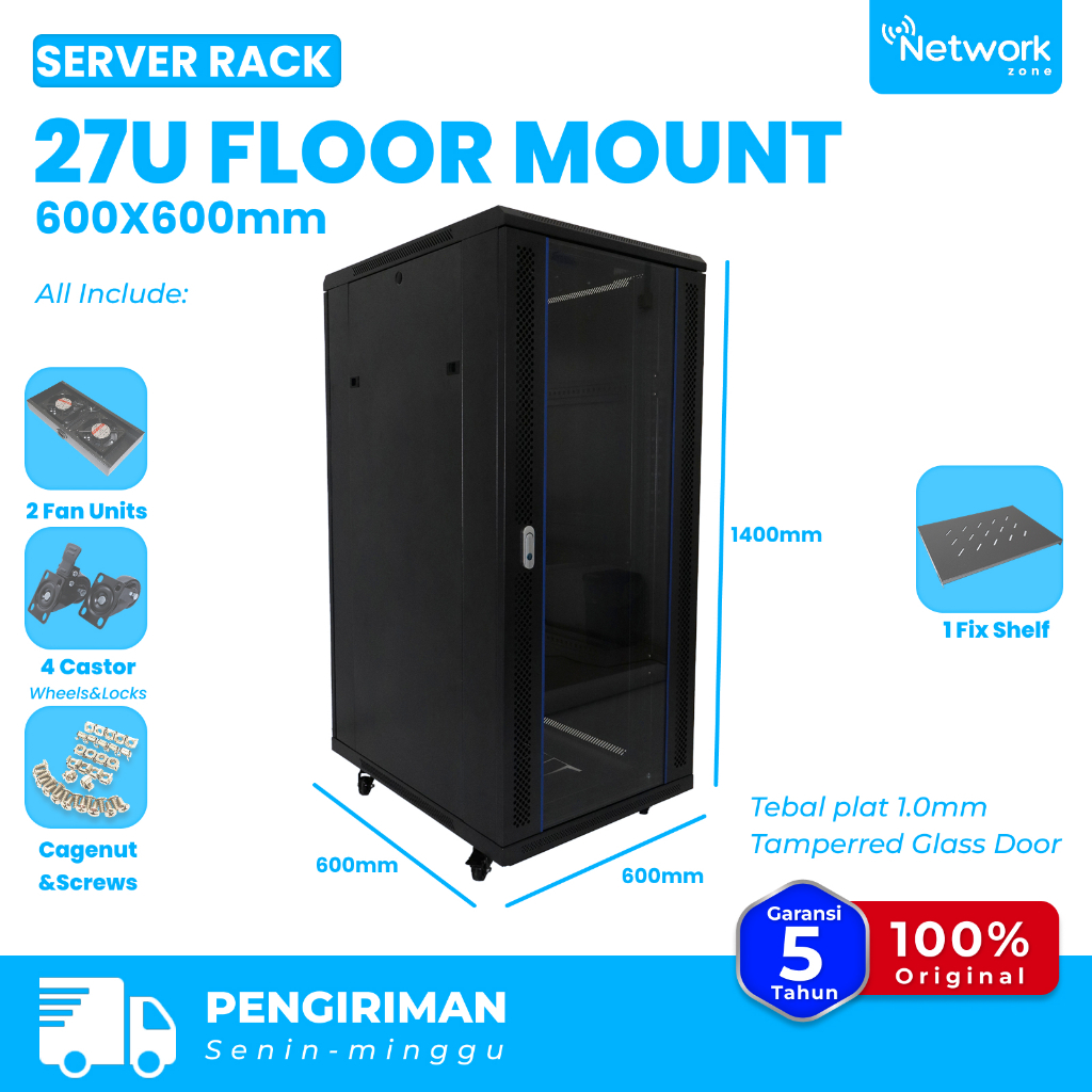 Jual Rack Server 27U Floor Mount Rack 600X600mm | Shopee Indonesia
