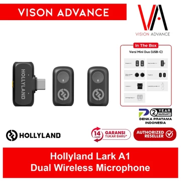 Hollyland Lark A1 Wireless Microphone Smartphone Android IPhone IPad Action Camera Laptop