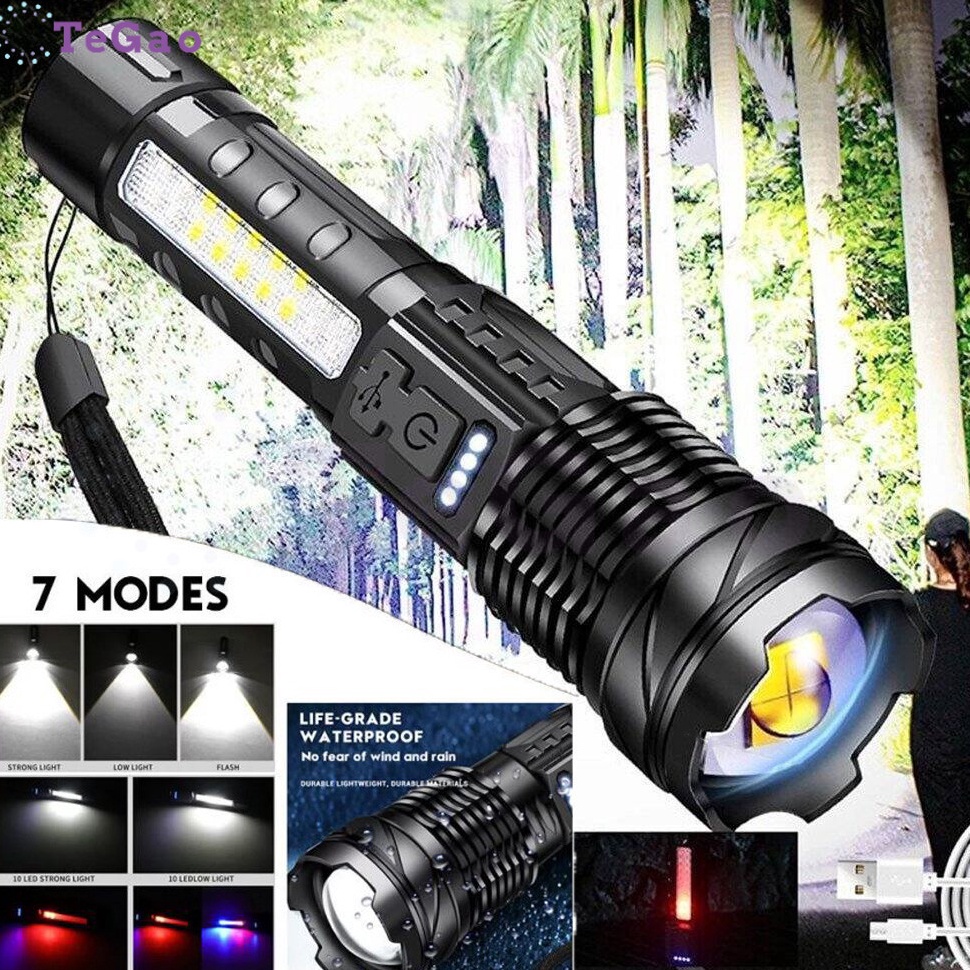 Jual Senter Swat Police Terbaik zoom 7 mode cahaya senterSenter Led ...