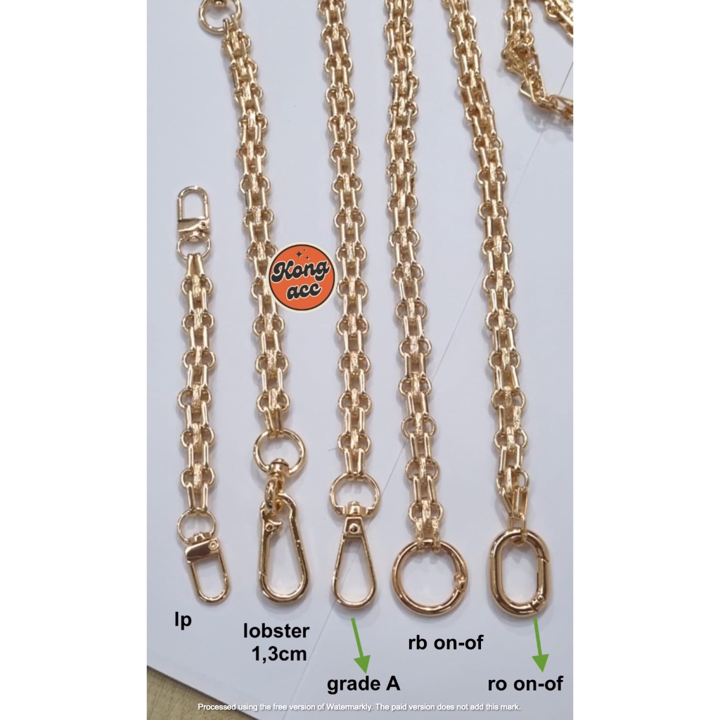 Jual TALI RANTAI TAS REL KERETA PREMIUM 15 CM SD 120 CM | Shopee Indonesia