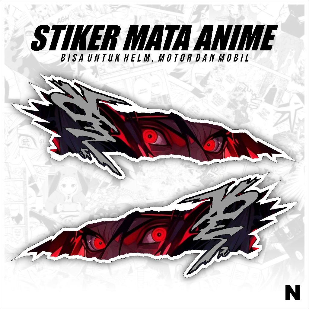 Jual STIKER MATA STICKER MATA ANIME UNIVERSAL TERBARU / VINYL UV ...