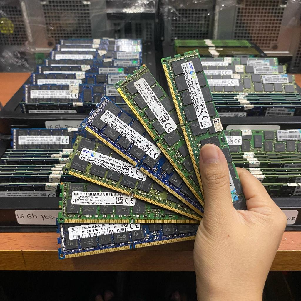 Barrette RAM Serveur Micron 16Go (2Rx4) PC3-12800R DDR3 - Occasion