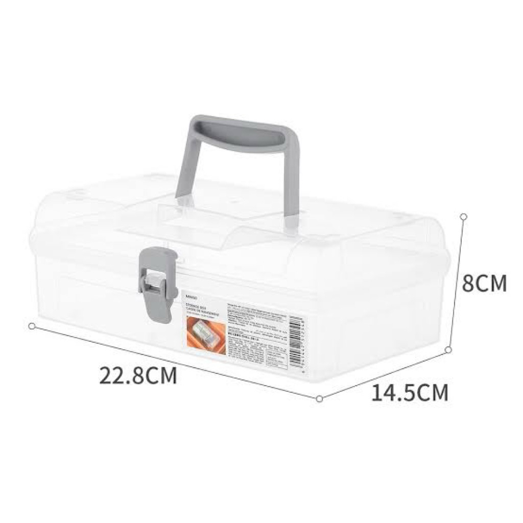 Jual Miniso Storage Box With Lid handle / kotak penyimpanan kontainer ...