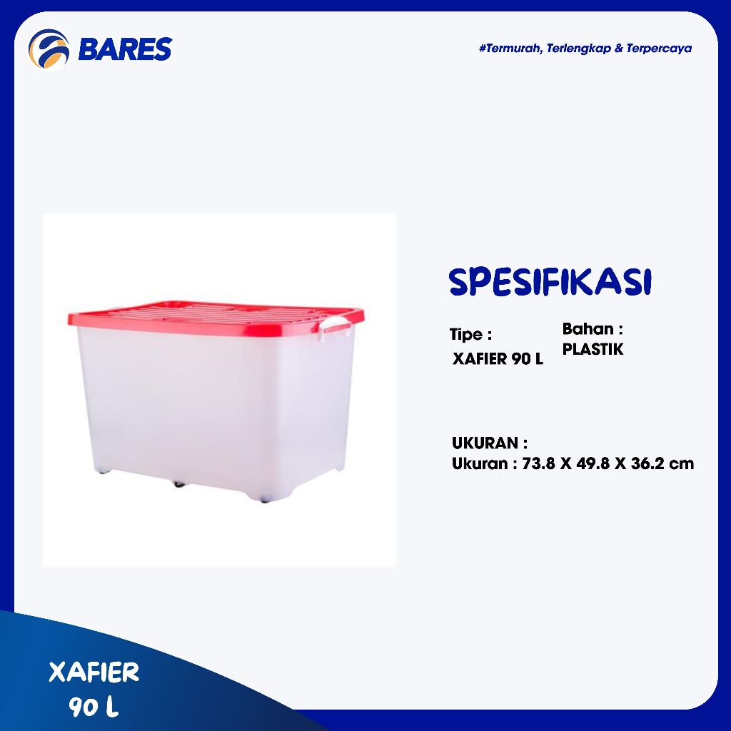 Jual XAVIER CONTAINER BOX 90 LITER | Shopee Indonesia