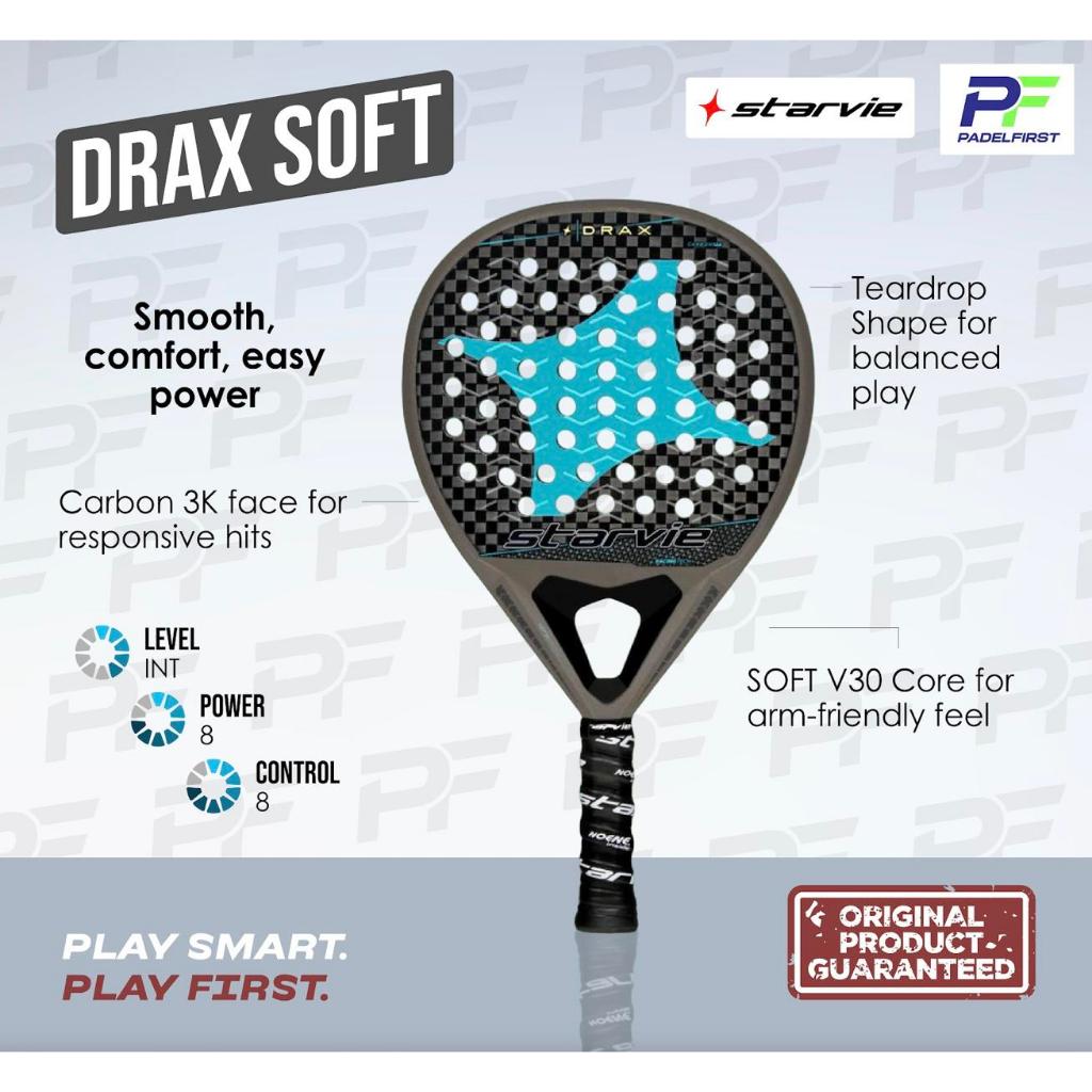 Jual Raket Padel - STARVIE DRAX SOFT Comfort-Driven Power with Total ...