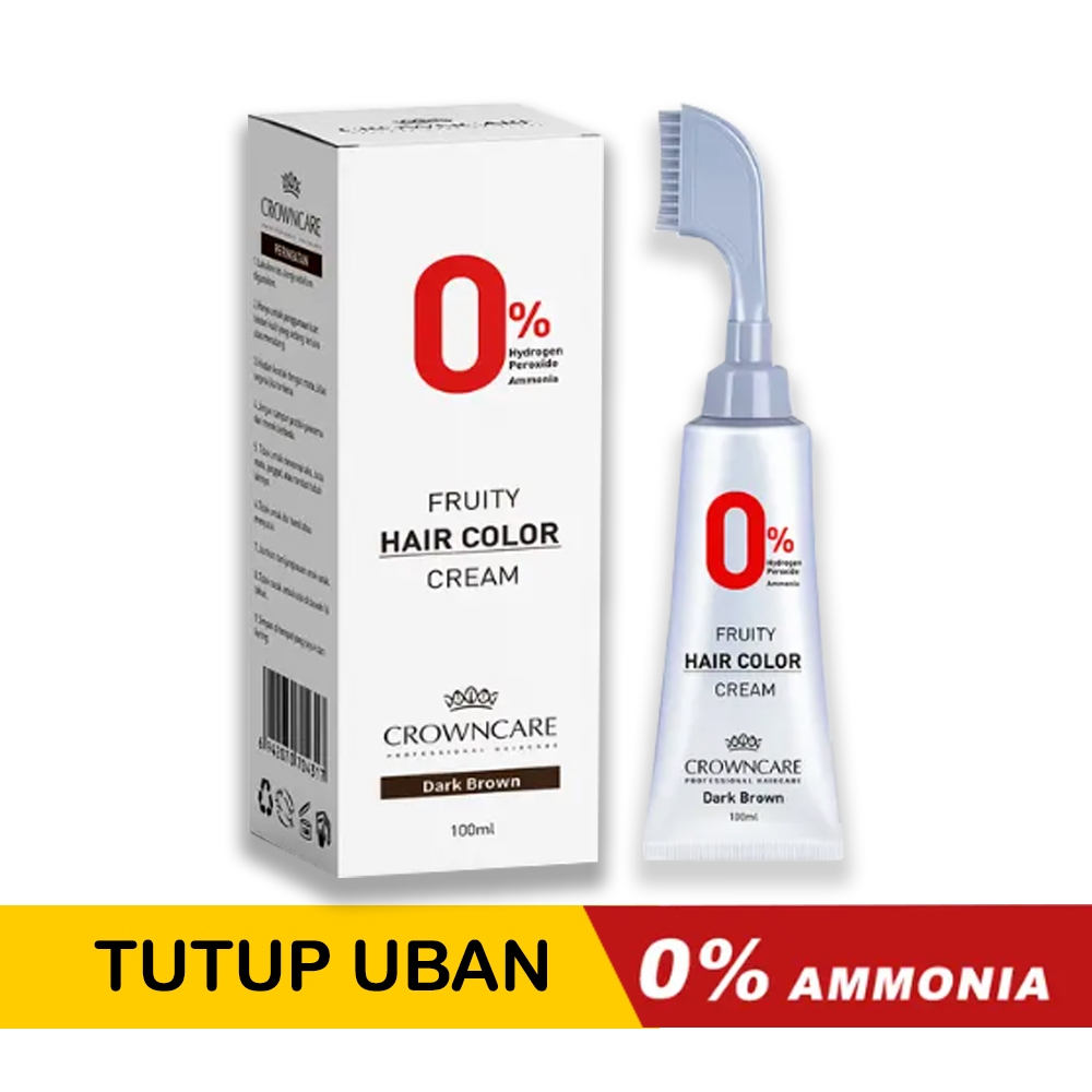 Jual CROWNCARE Fruity Hair Color Cream Pewarna Rambut Aman BPOM Cat ...