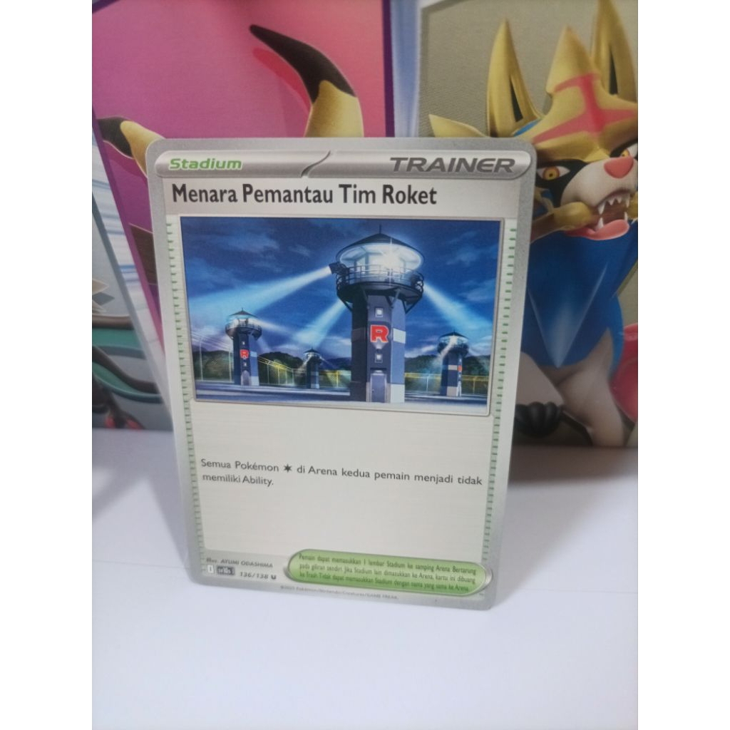 Jual Menara Pemantau Tim Roket 136/138 U - Stadium - Pokemon TCG ...