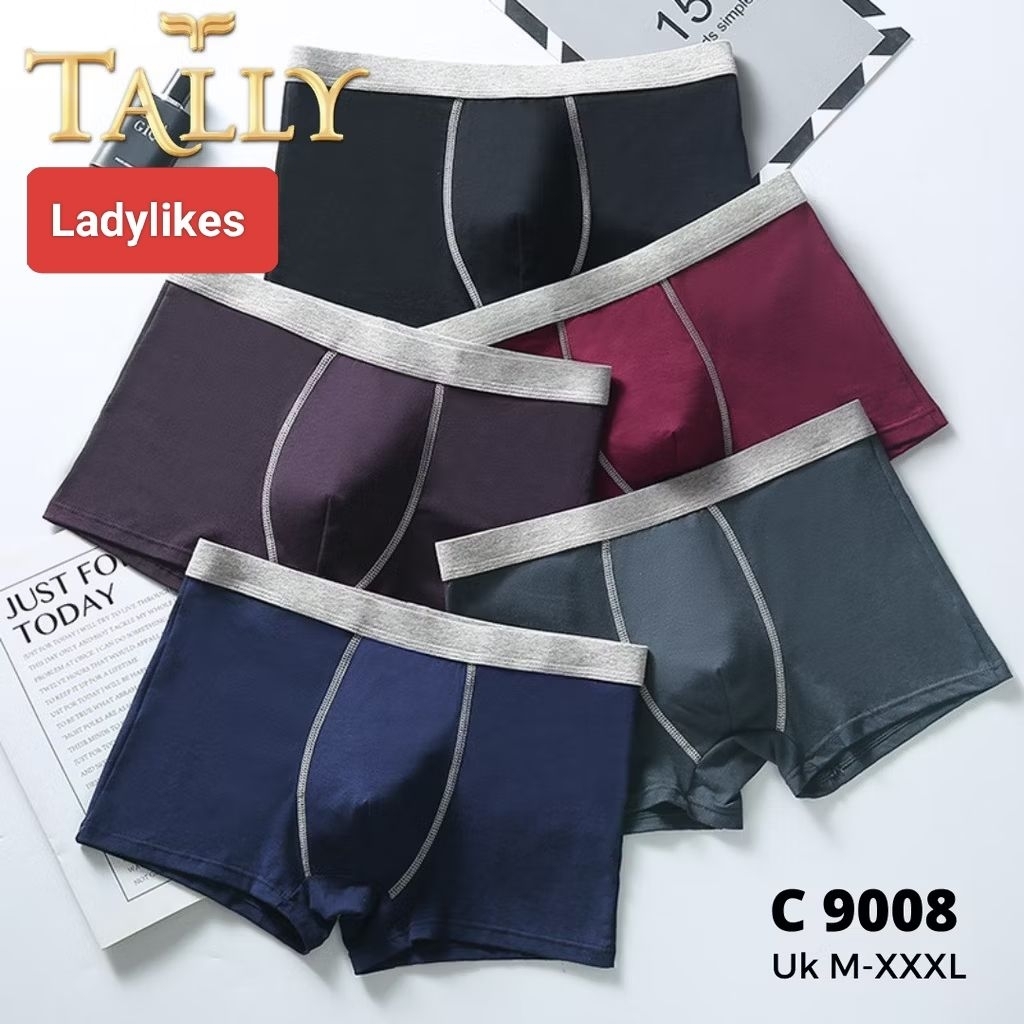 Jual BOXER PRIA DEWASA KATUN PREMIUM TALLY 9008 (Harga satuan) | Shopee ...
