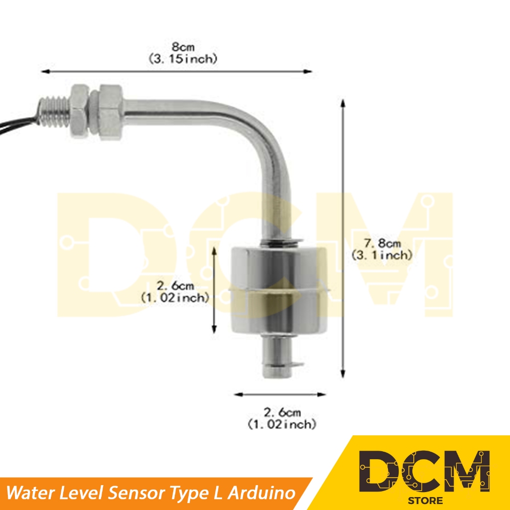 Jual Float Switch Stainless Steel Liquid Water Level Sensor Type L ...