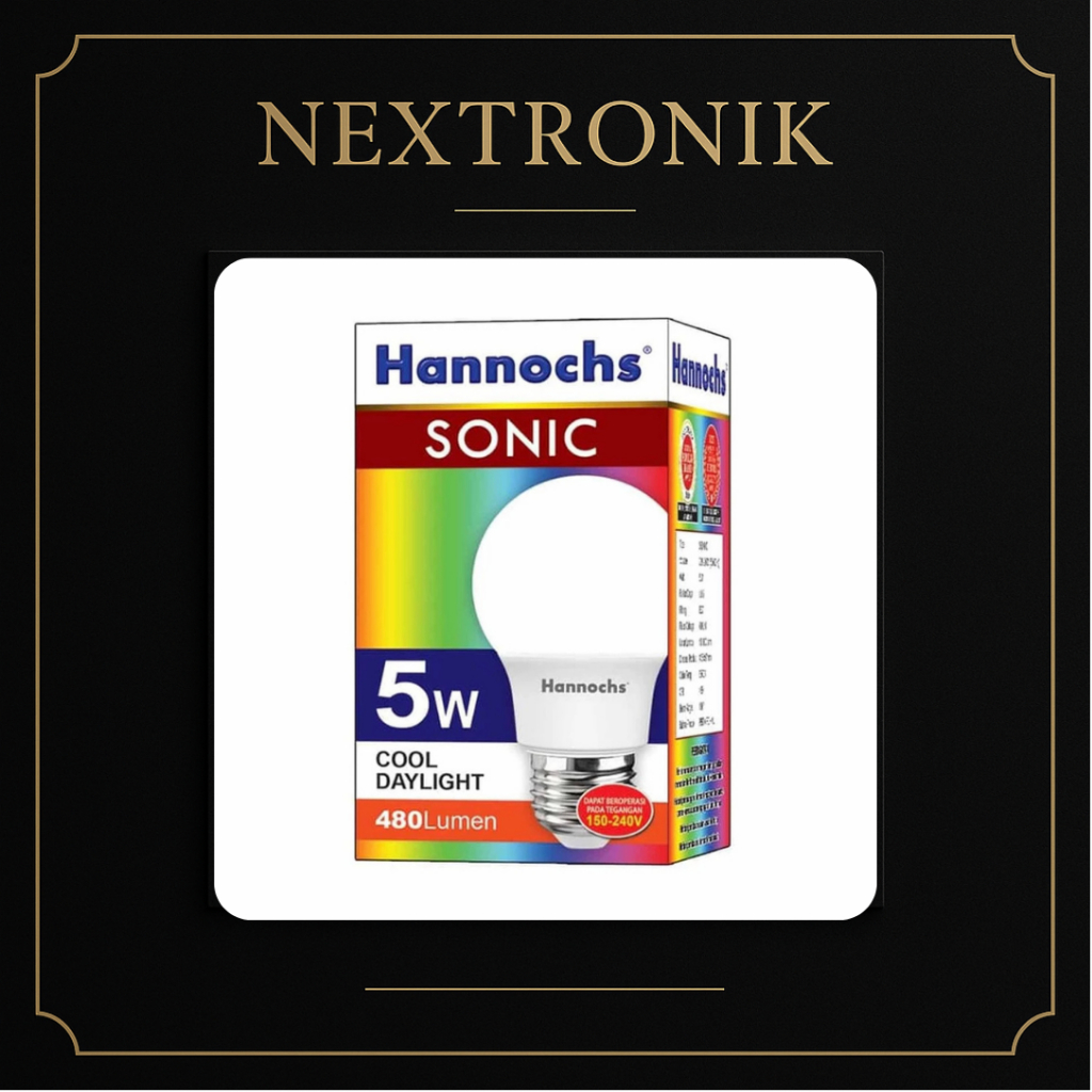 Jual Hannochs || Lampu LED Sonic 5 Watt Putih | Shopee Indonesia