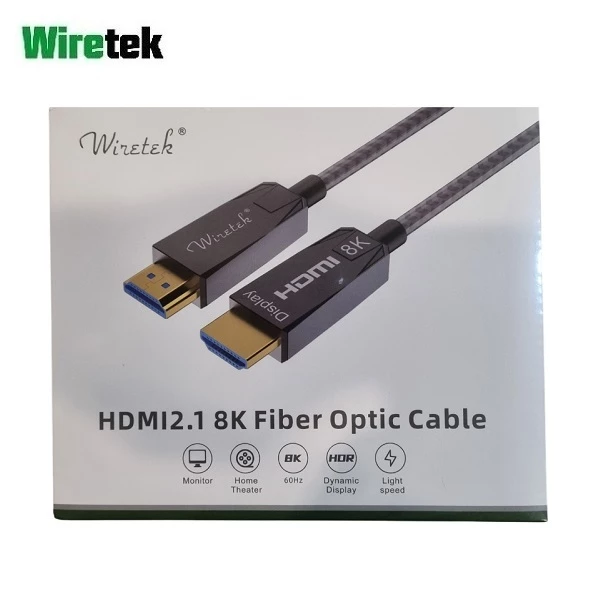 HDMI 2.1 Ultra High Speed HDMI 8K 60Hz Fiber Optic Cable 50 meter WIRETEK
