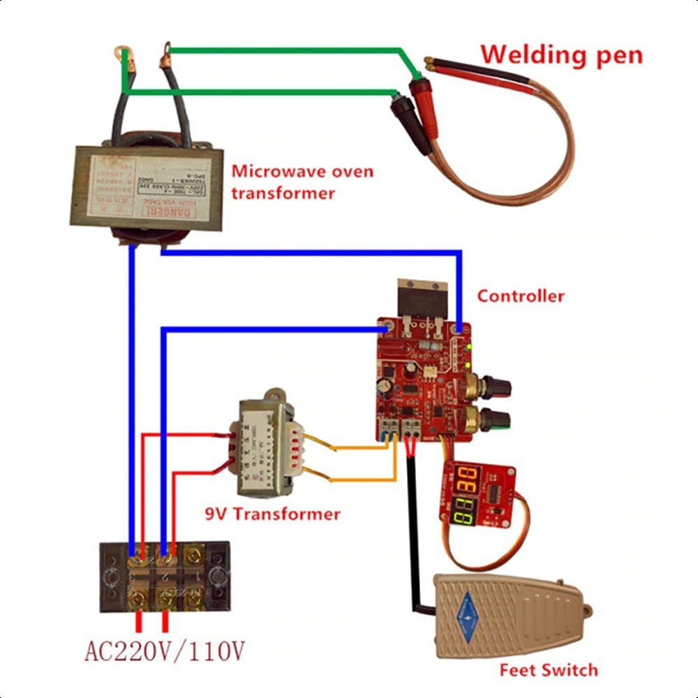 Jual Welding Controller 40A/100A NY-D01 / Spot Welder Las Titik NYD01 ...
