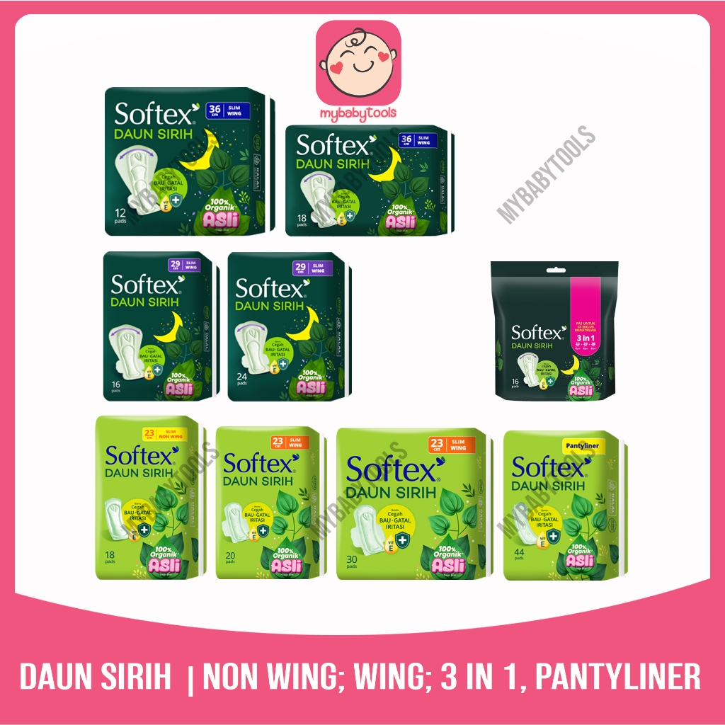 Jual Softex Daun Sirih dan Pantyliner Daun Sirih + Vitamin E - Pembalut ...