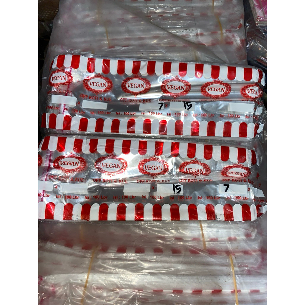 Jual OPP PLASTIK OPPPlastik 7x15 Plastik Opp Lem Uang Kertas Opp Roti ...