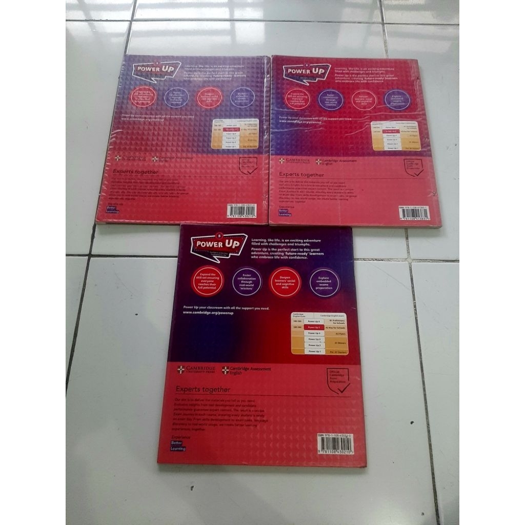 Jual Buku Cambridge Power Up 5, Di Jual 1 Set, 3 Buku Sekaligus ...
