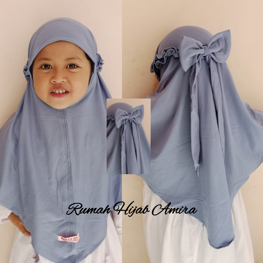 Jual Kerudung Anak Jilbab PITA Belakang Ria RICIS Jersey Premium 4 ...