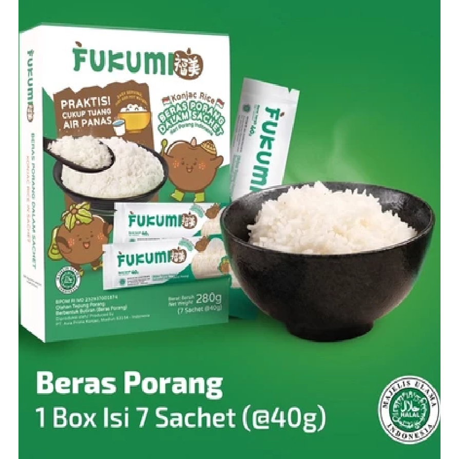 Jual Fukumi Konjac Rice / Beras Shirataki Konnyaku - 1 sachet 40G ...