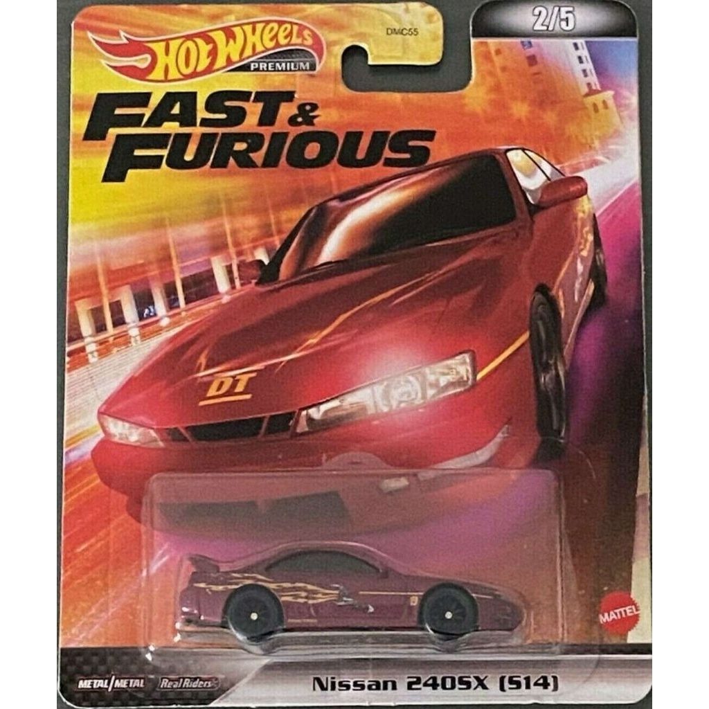 Voiture Miniature Hot Wheels Premium Nissan 240SX S14 Rapide Et Furiéux - 1:64 Neuve