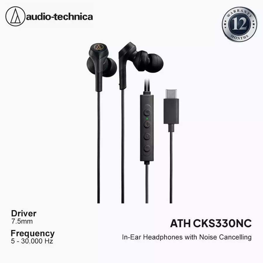 Audio-Technica ATH-CKS330NC Earphone In-Ear USB-C With Noise Cancelling