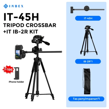 INBEX IB 2R 170CM Profesion Tripod Kamera Handphone Bluetooth Remote Konten Remote Bluetooth